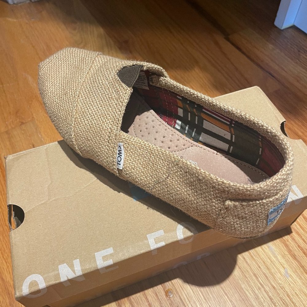 Toms Natural Burlap Shoes